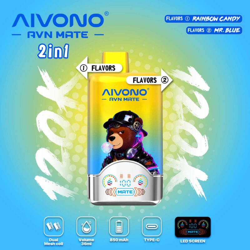 AIVONO AVN MATE 120K PUFFS 2 IN 1 EINWEG-VAPE