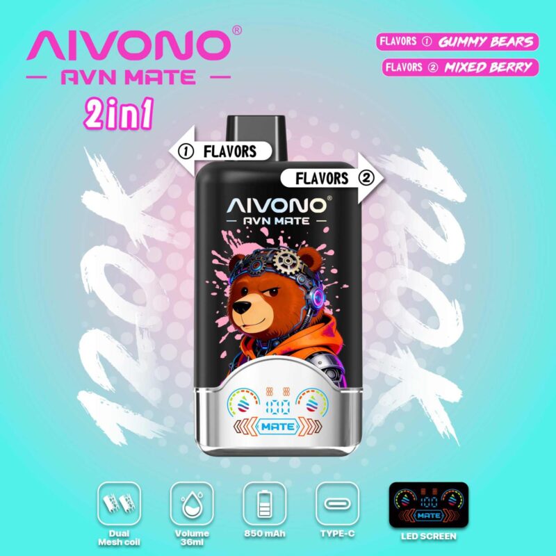 AIVONO AVN MATE 120K PUFFS 2 IN 1 EINWEG-VAPE